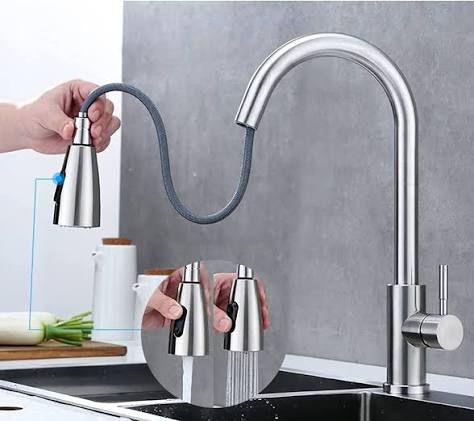 Premium SS304 Pull-Out Kitchen Faucet (Matte )