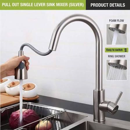 Premium SS304 Pull-Out Kitchen Faucet (Matte ) - Image 3
