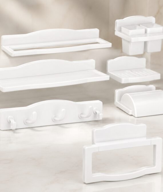SPLASH PLASTO Accessories Set – White Ivory