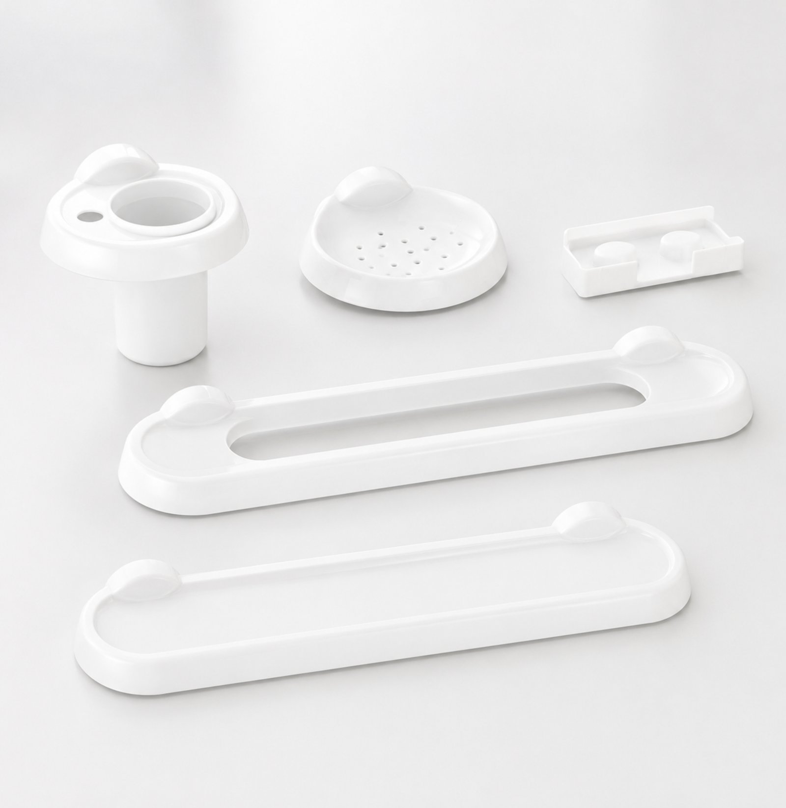 SPLASH CAROMA Accessories Set – White Ivory