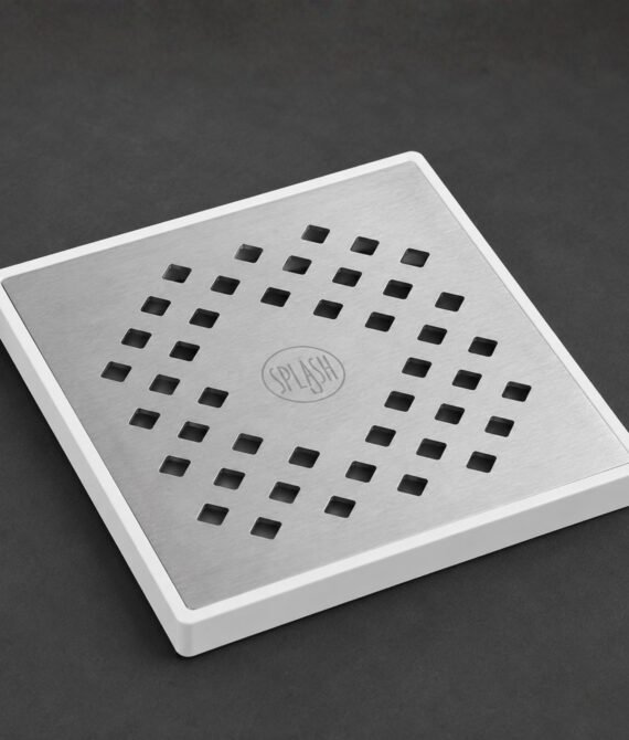 Splash F4 Floor Waste 6×6 – Stainless Steel