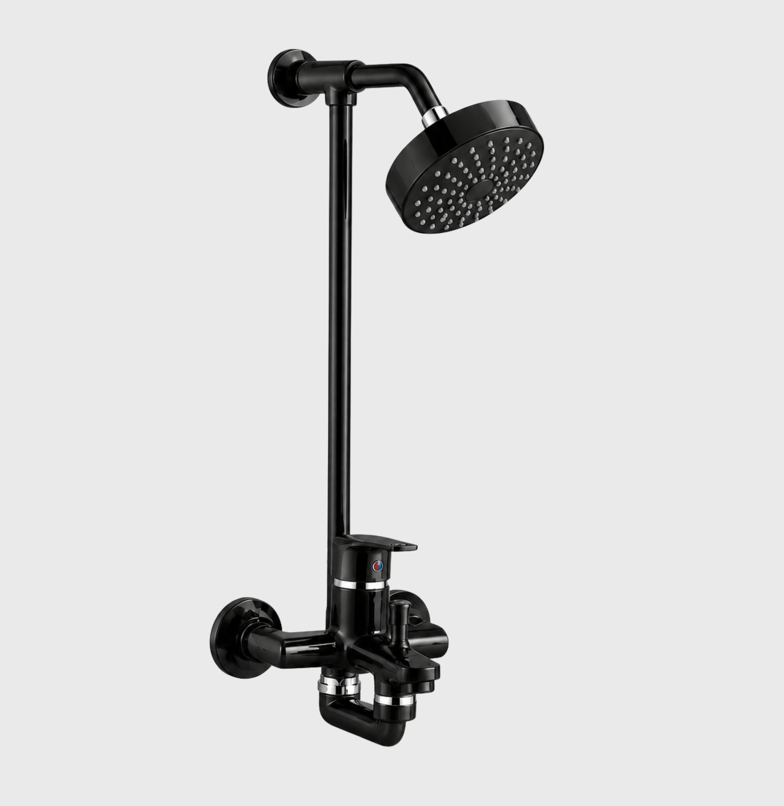 3 Star Caliber Complete Bathroom Set 8-Pcs – Black Finish - Image 2
