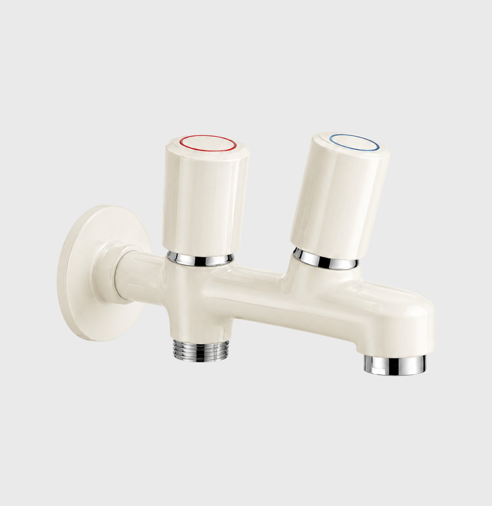 3 Star Caliber Complete Bathroom Set 8-Pcs – Off White Finish - Image 2