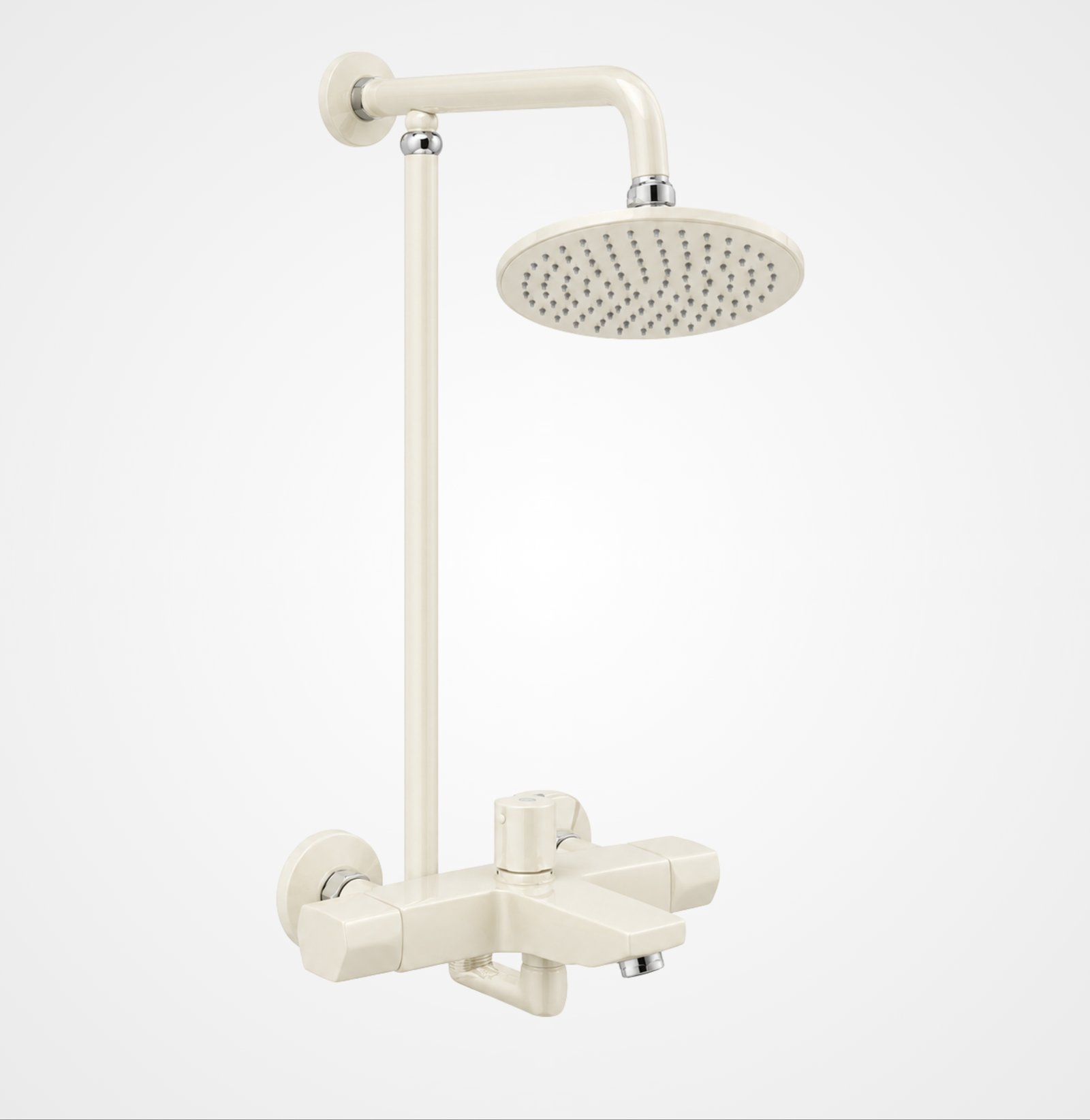 3 Star Elegance Complete Bathroom Set 8-Pcs – Off White Finish - Image 2
