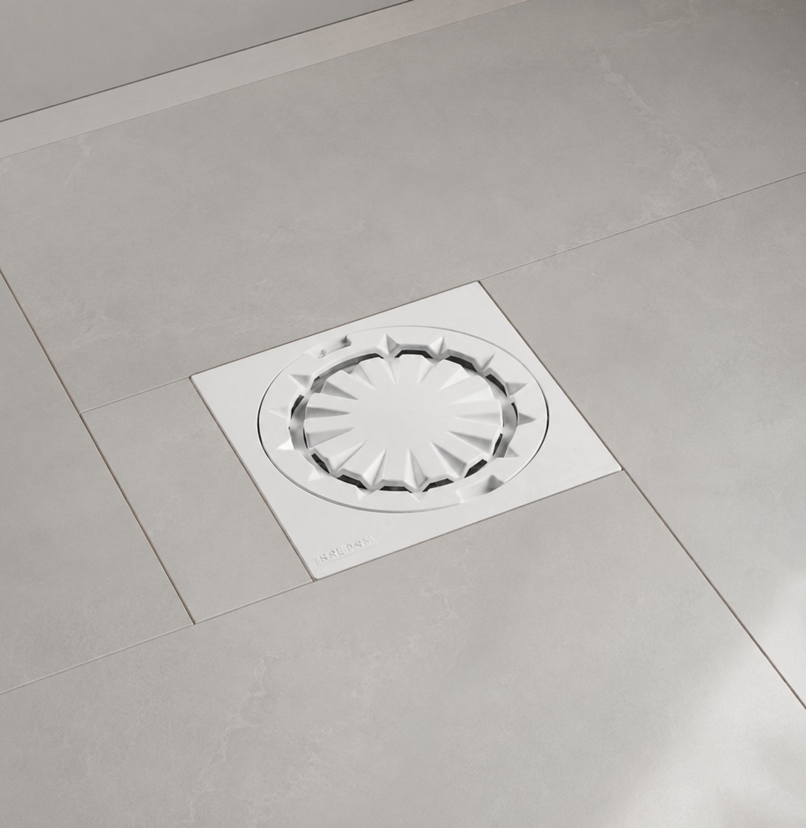 Splash F2 Floor Waste 6x6 – White - Image 3