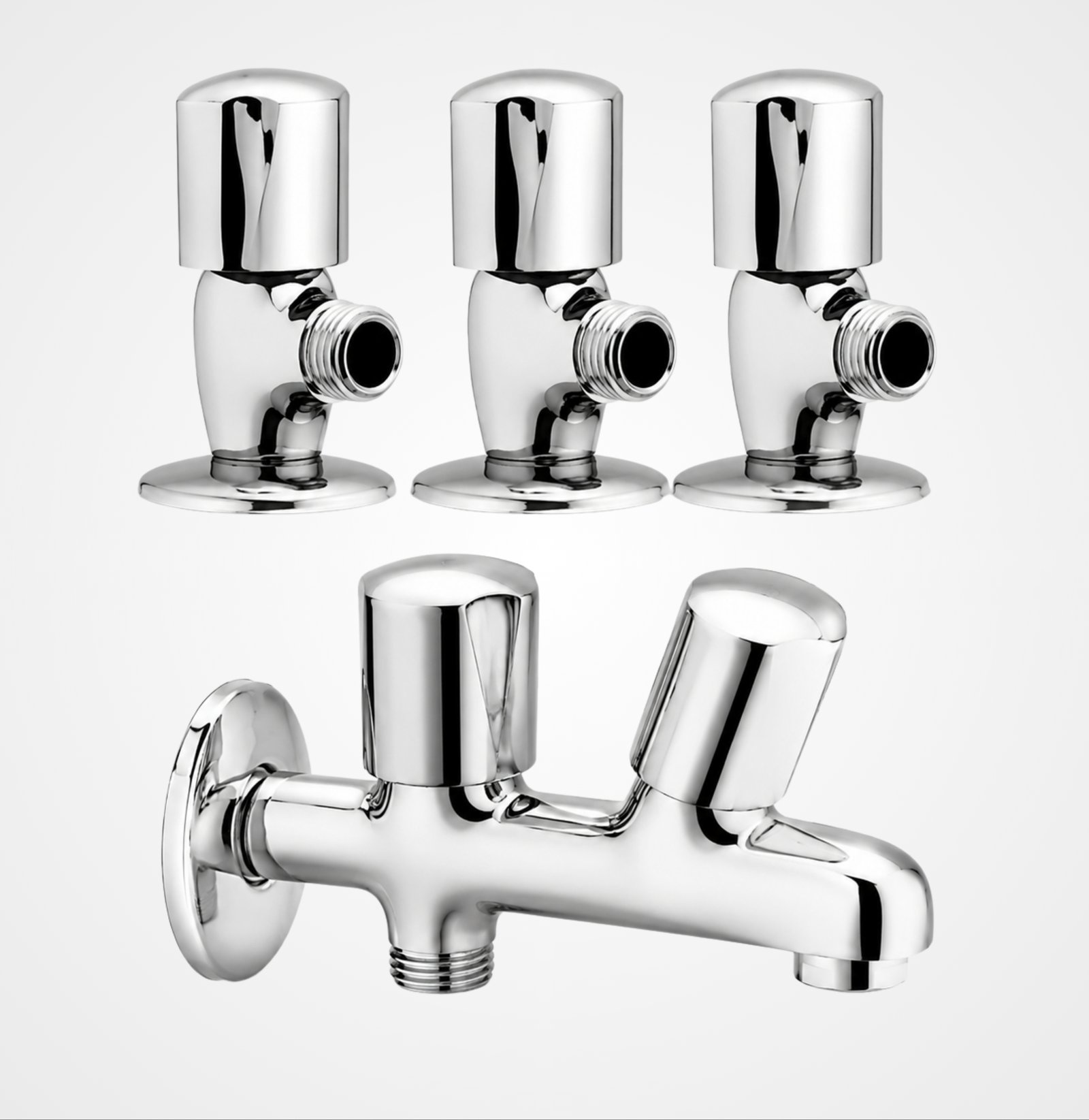 3 Star Standard Standard Chrome Complete Bathroom Set – 8 Pcs - Image 4