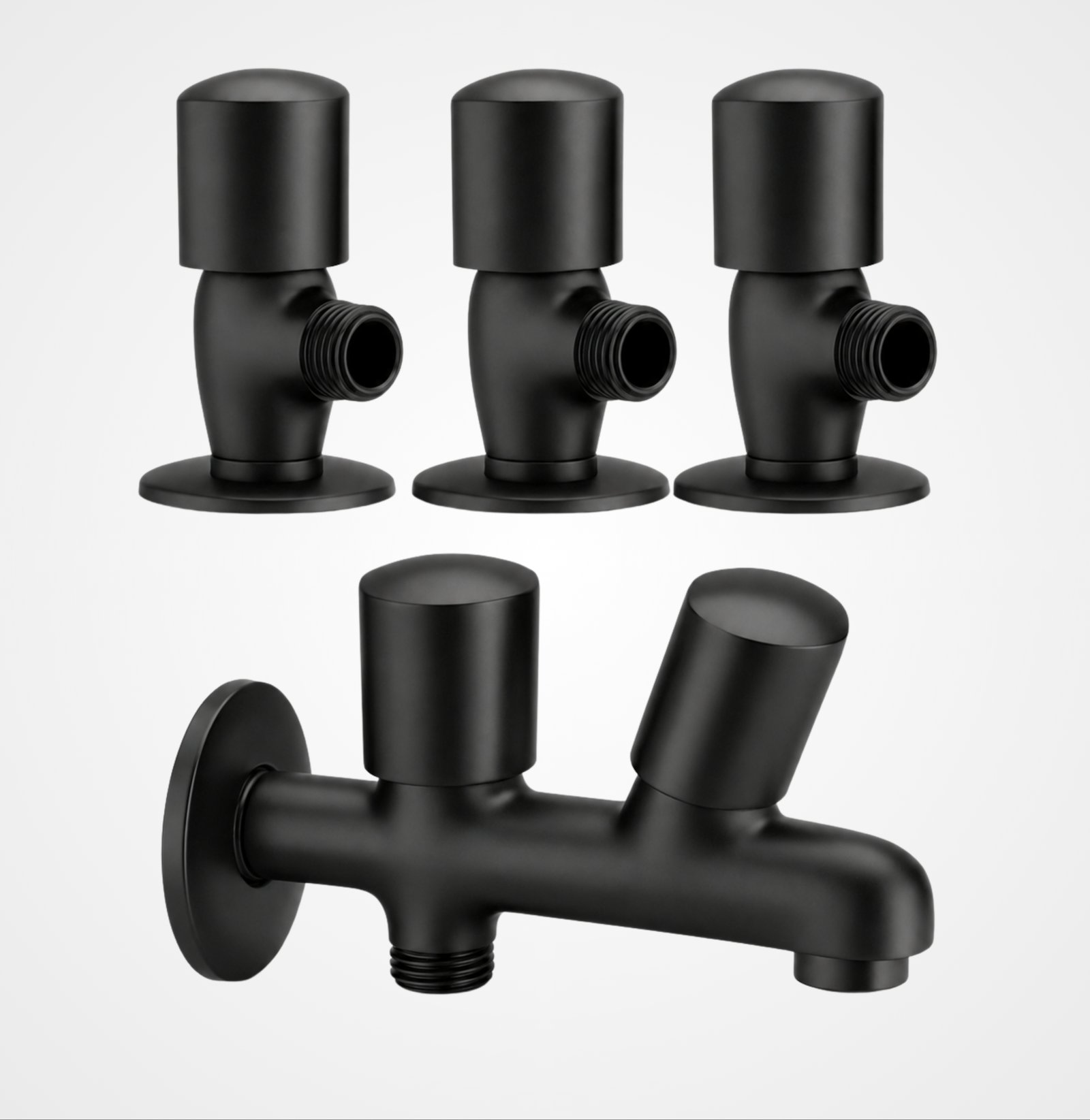 3 Star Standard Black Complete Bathroom Set – 8 Pcs - Image 4