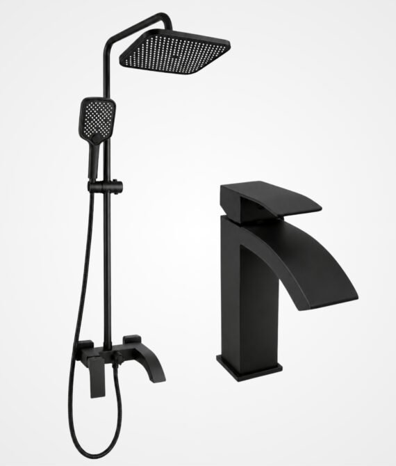 FL Shower Set 0023 FL – Black Finish