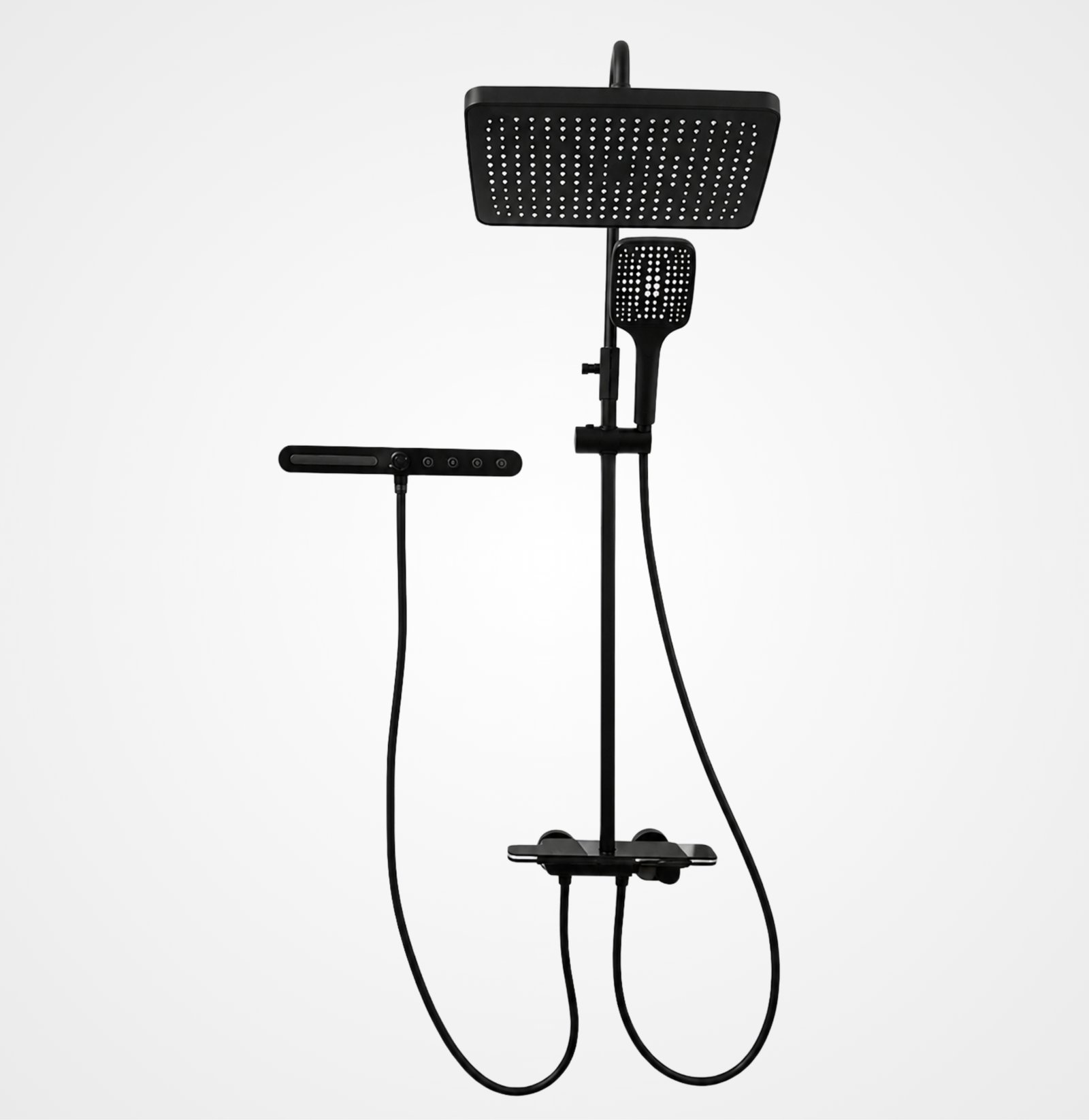 FL Shower Set FL006 – Matte Black Finish