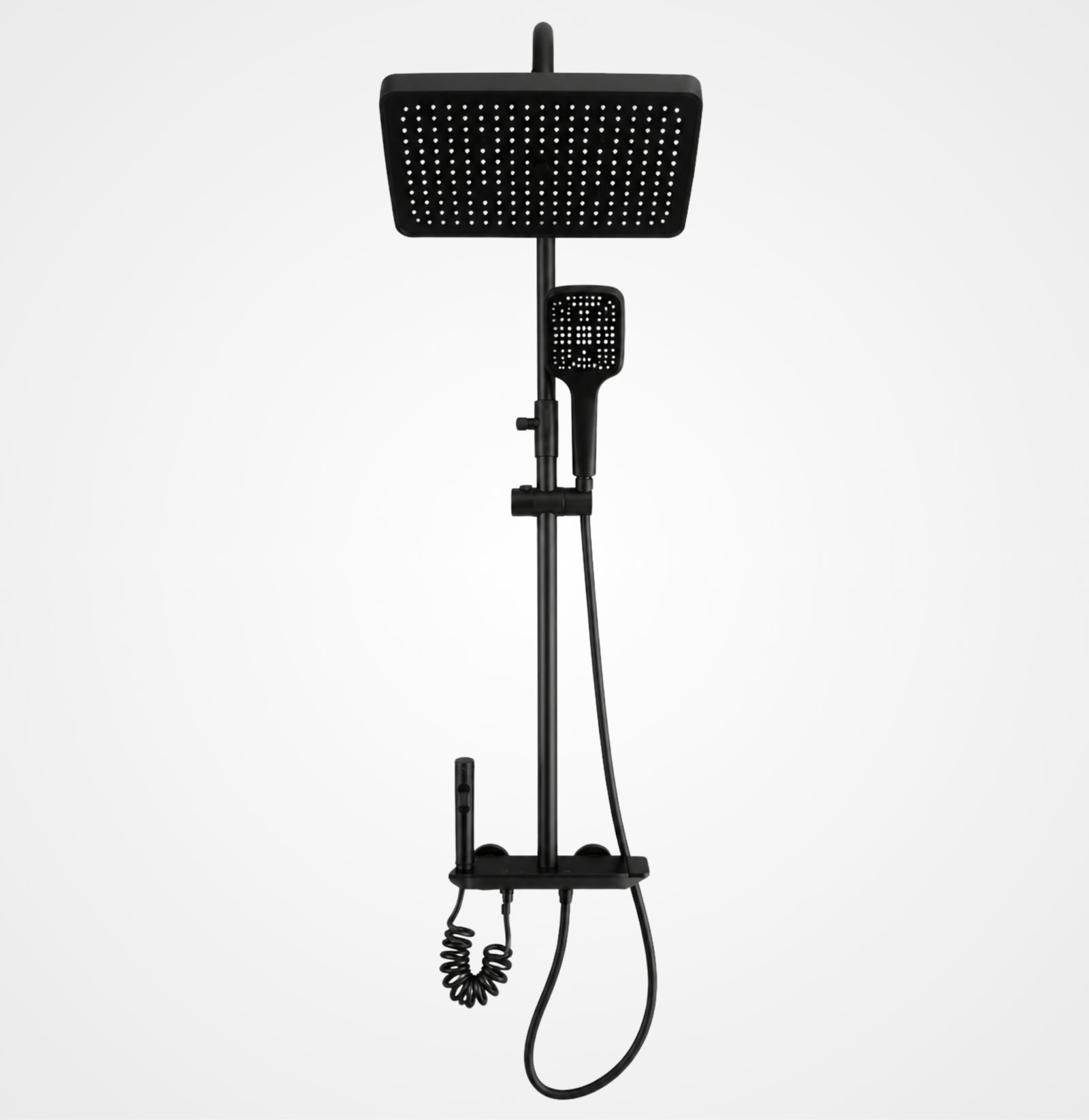 FL Shower Set FL007 – Matte Black Finish