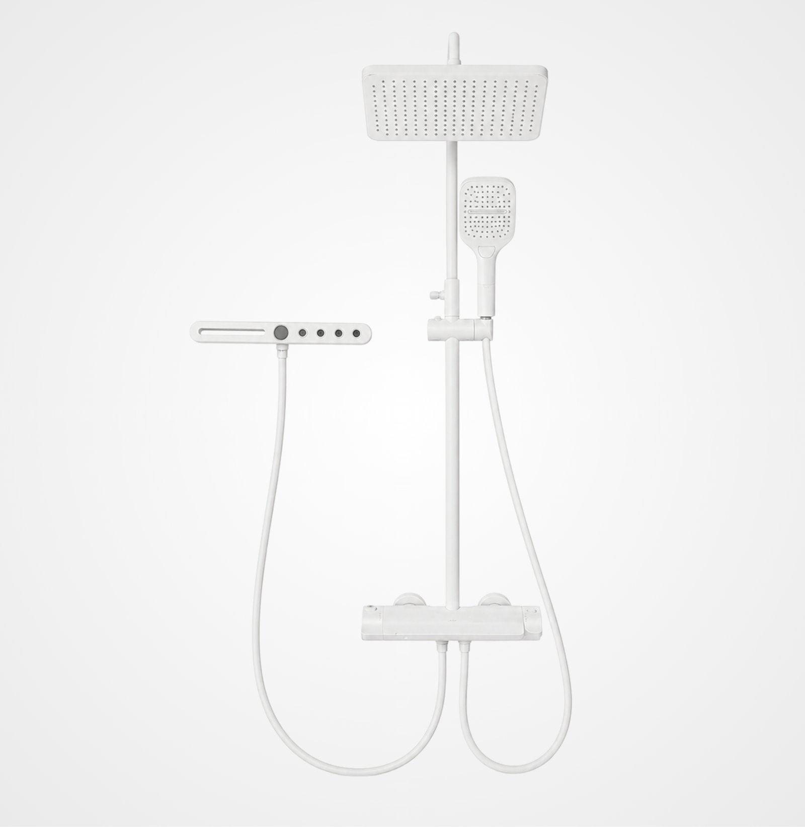 FL Shower Set FL008 – Matte White Finish