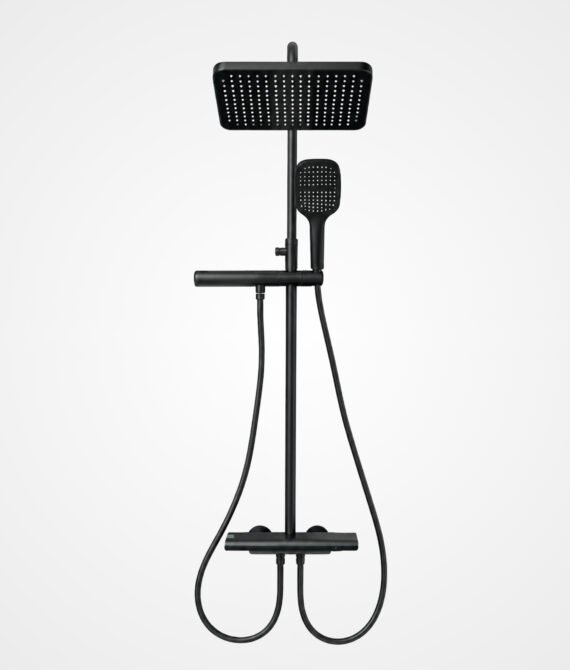 FL Shower Set FL010 – Matte Black Finish