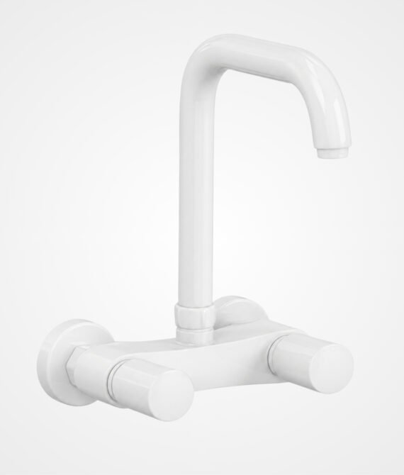 3 Star Sink Mixer White – BLOOM Quarter Round | SBM-01