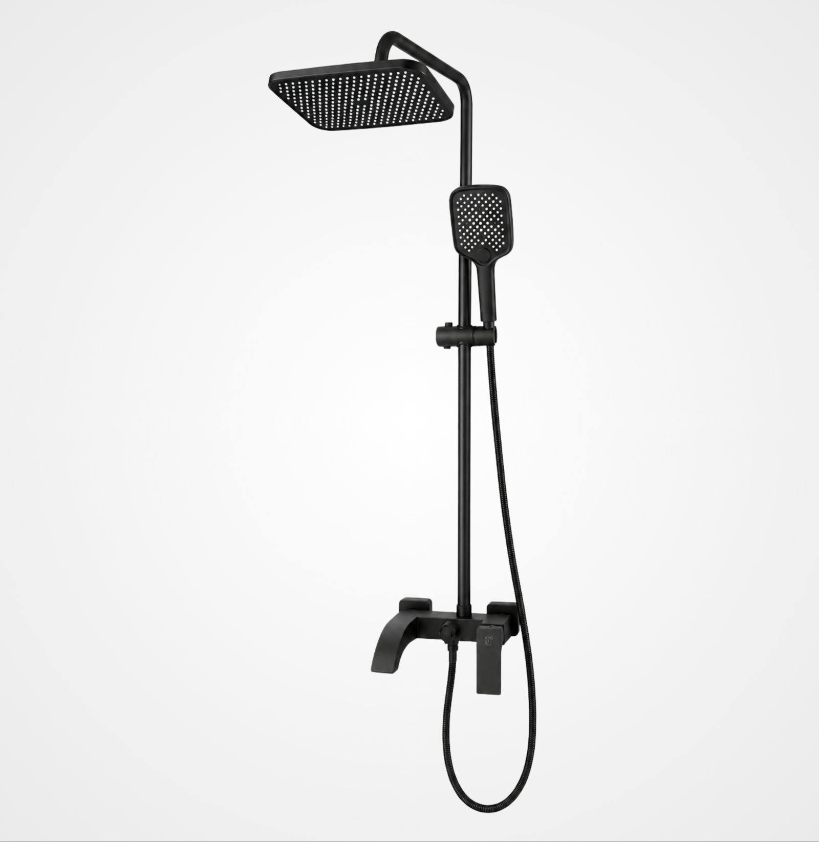 FL Shower Set 0023 FL – Black Finish - Image 2