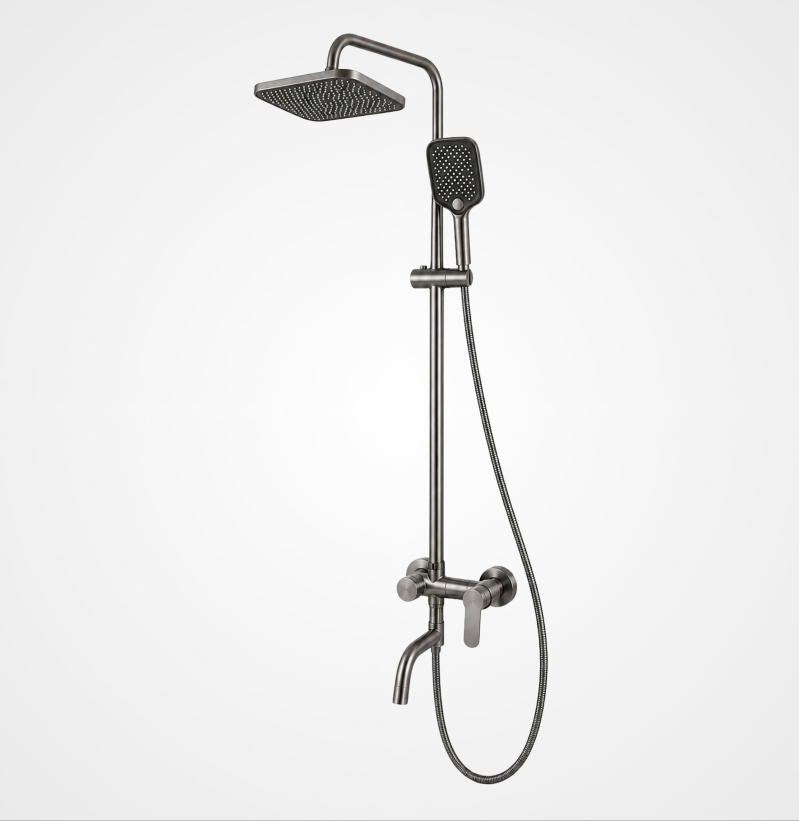 FL Shower Set 0022 FL – Gray Finish - Image 2
