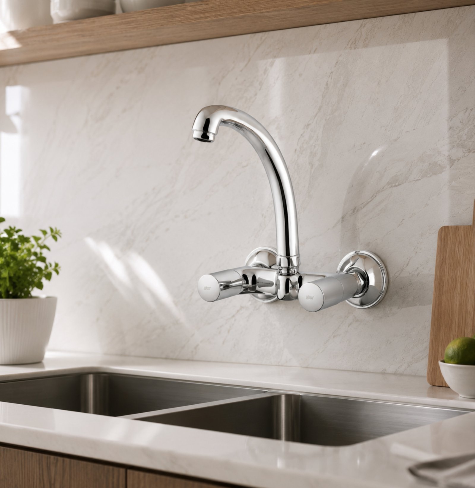 3 Star Sink Mixer Chrome – Quarter Round | SNR-02 - Image 3