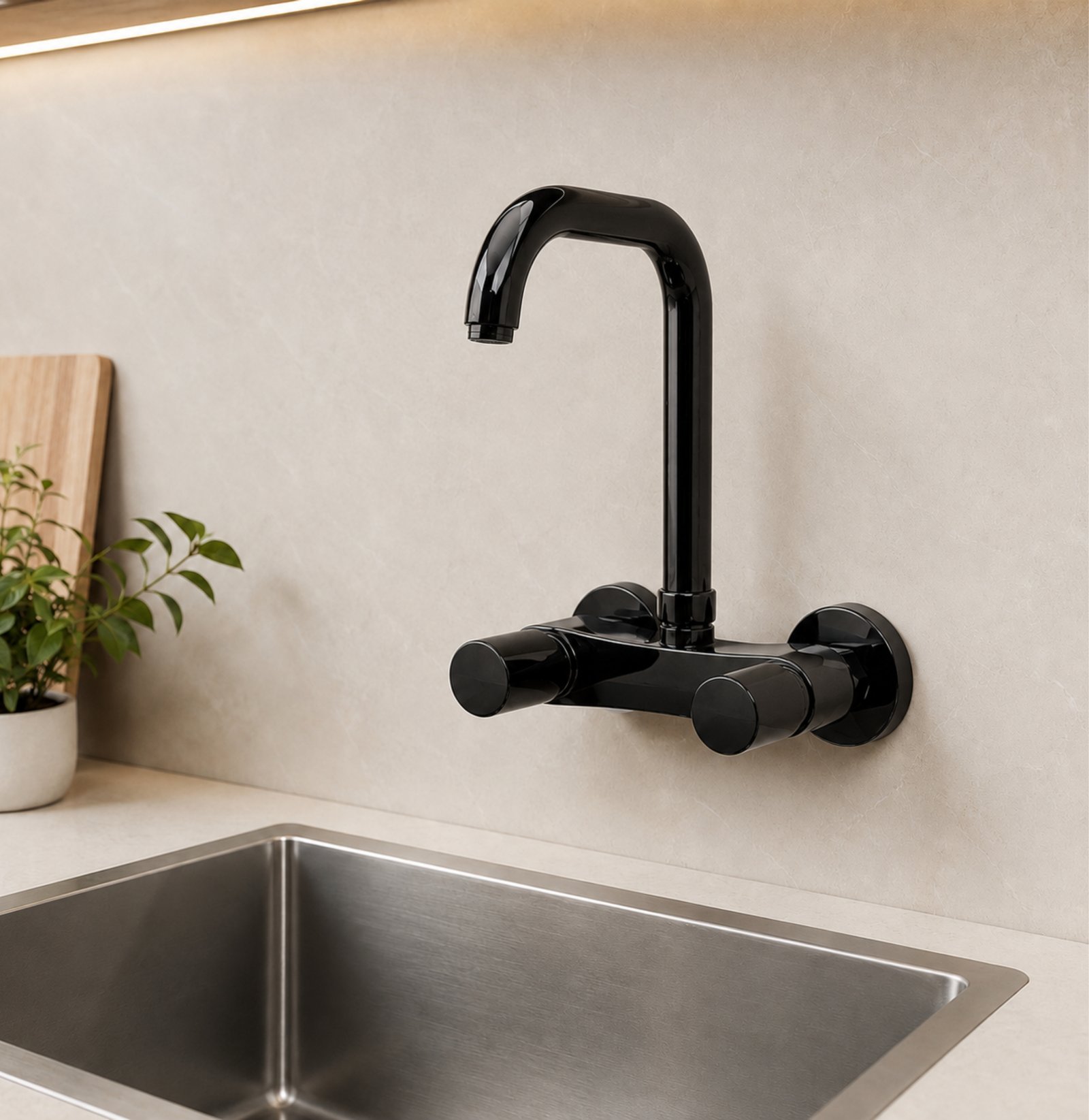 3 Star Sink Mixer Black – BLOOM Quarter Round | SBM-01 - Image 3