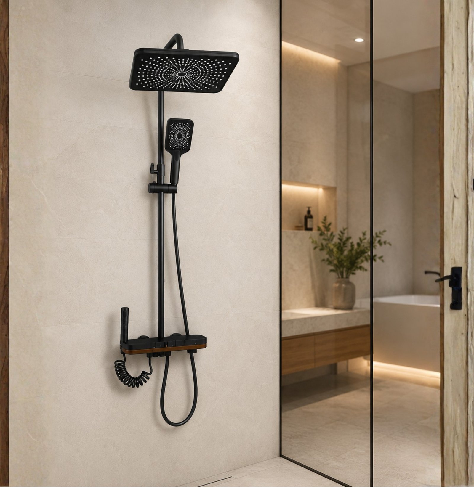FL Shower Set FL011 – Matte Black Finish - Image 4