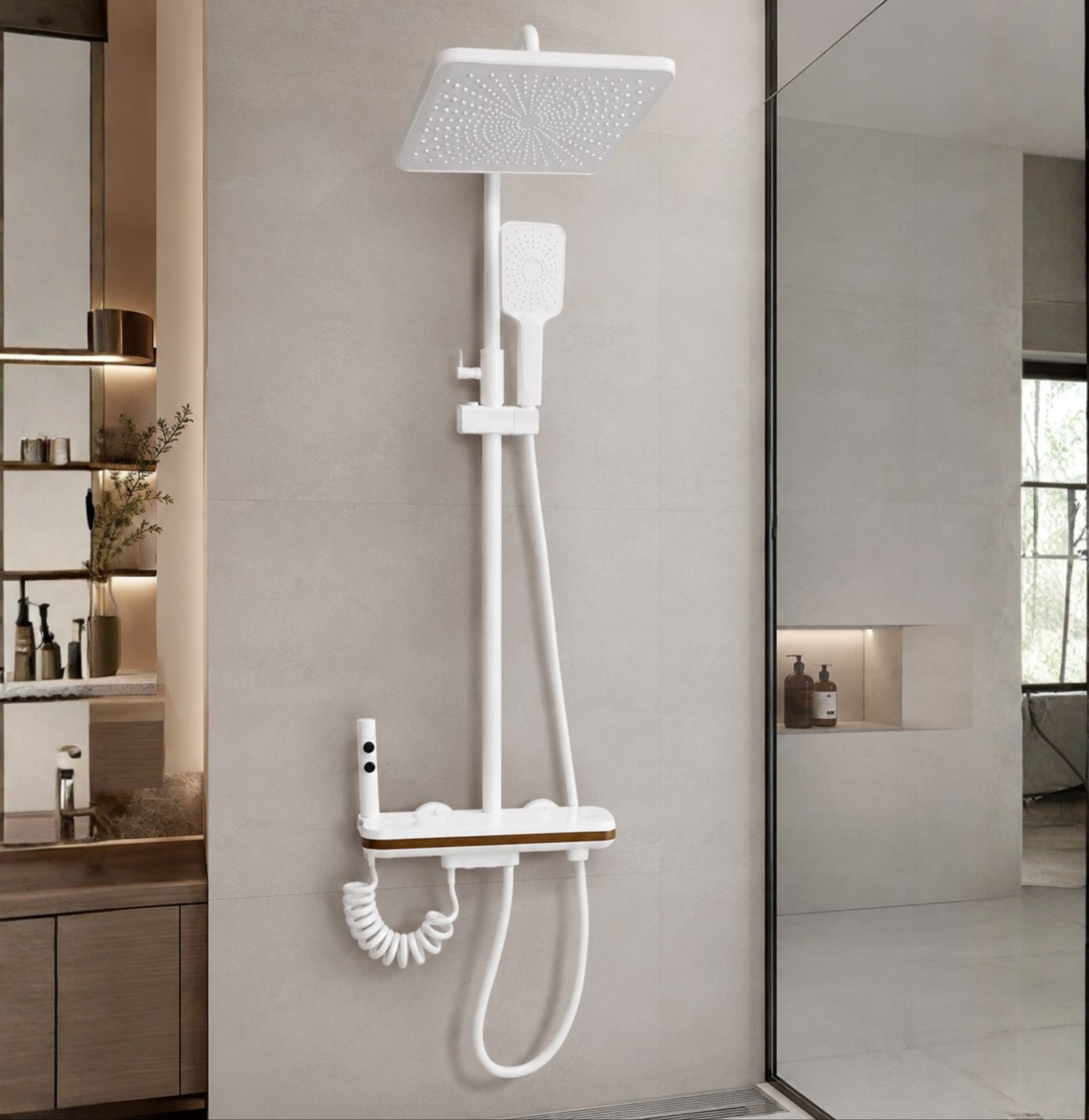 FL Shower Set FL011 – Matte White Finish - Image 4