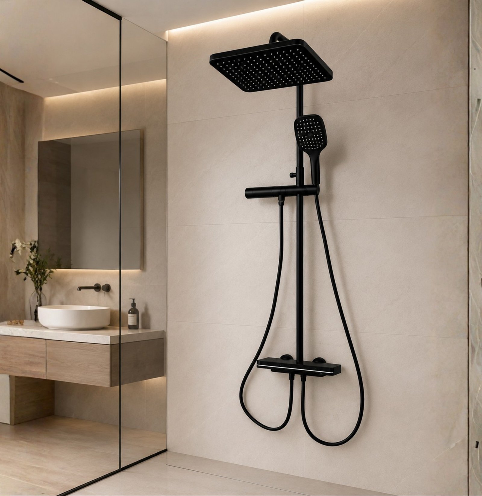FL Shower Set FL010 – Matte Black Finish - Image 4