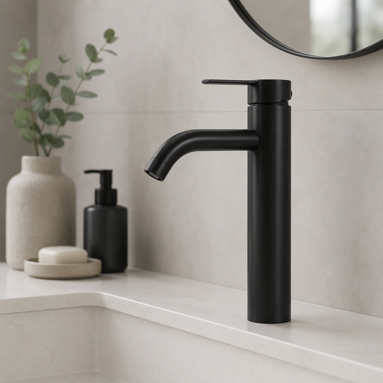 FL Burma Basin Mixer M001 – Black - Image 3