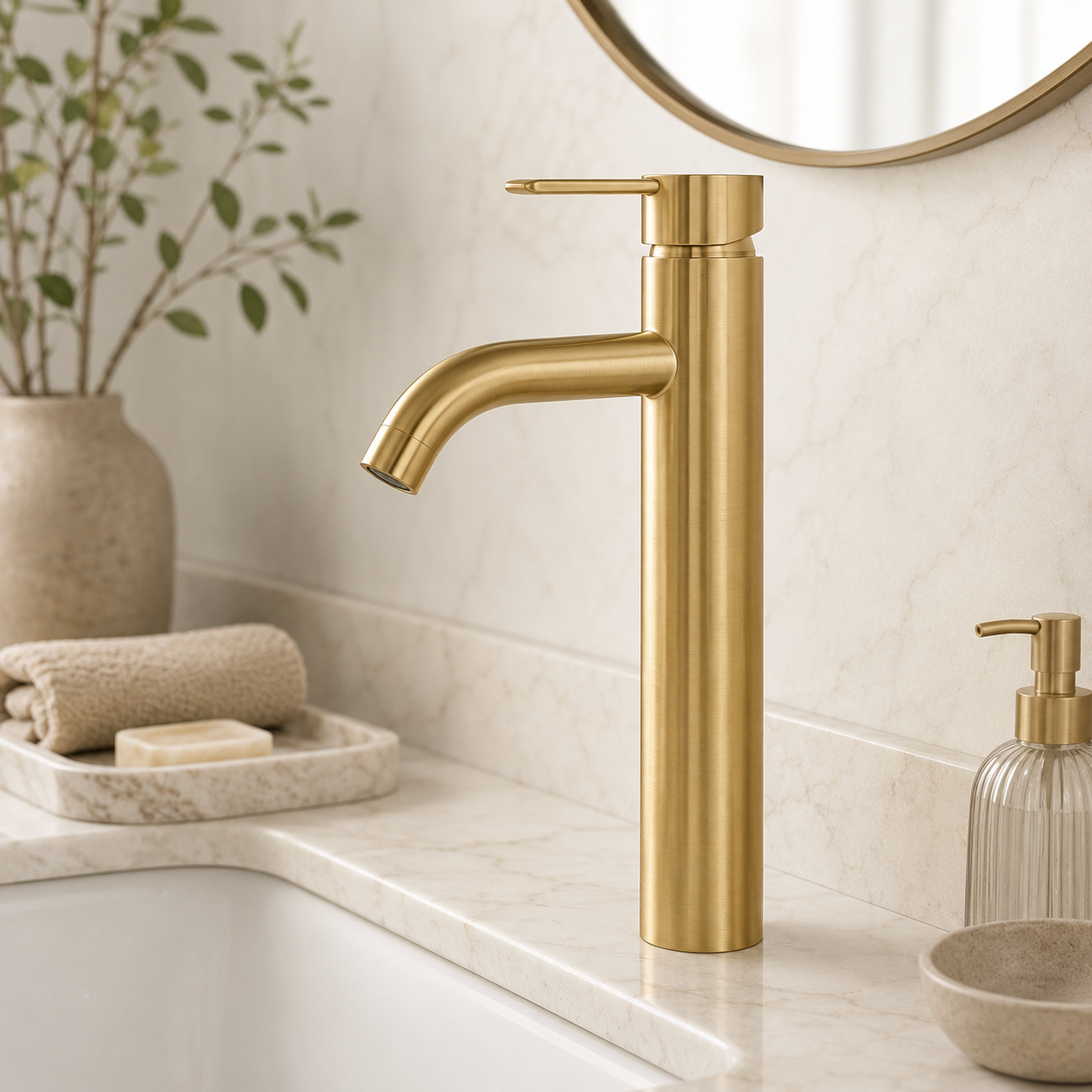FL Burma Basin Mixer M001 – Gold - Image 4
