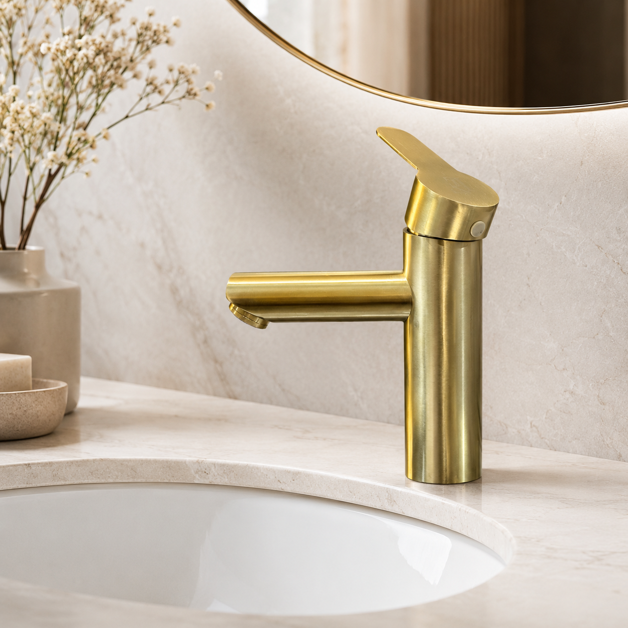 FL Basin Mixer Q005 – Gold - Image 3