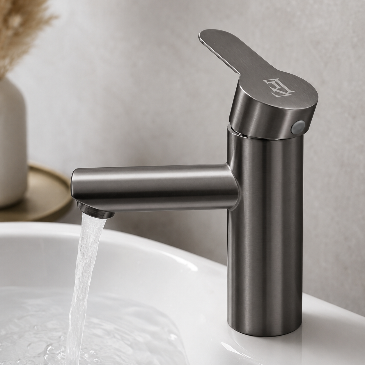 FL Basin Mixer Q005 – Gun Grey - Image 2