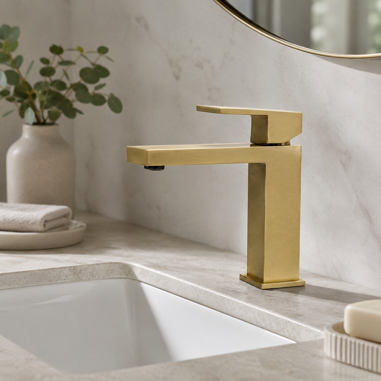 FL Basin Mixer Q0012 – Gold - Image 3