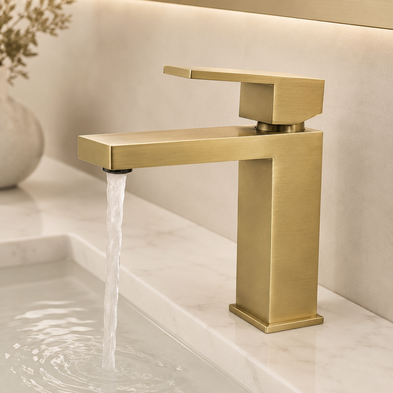 FL Basin Mixer Q0012 – Gold - Image 2