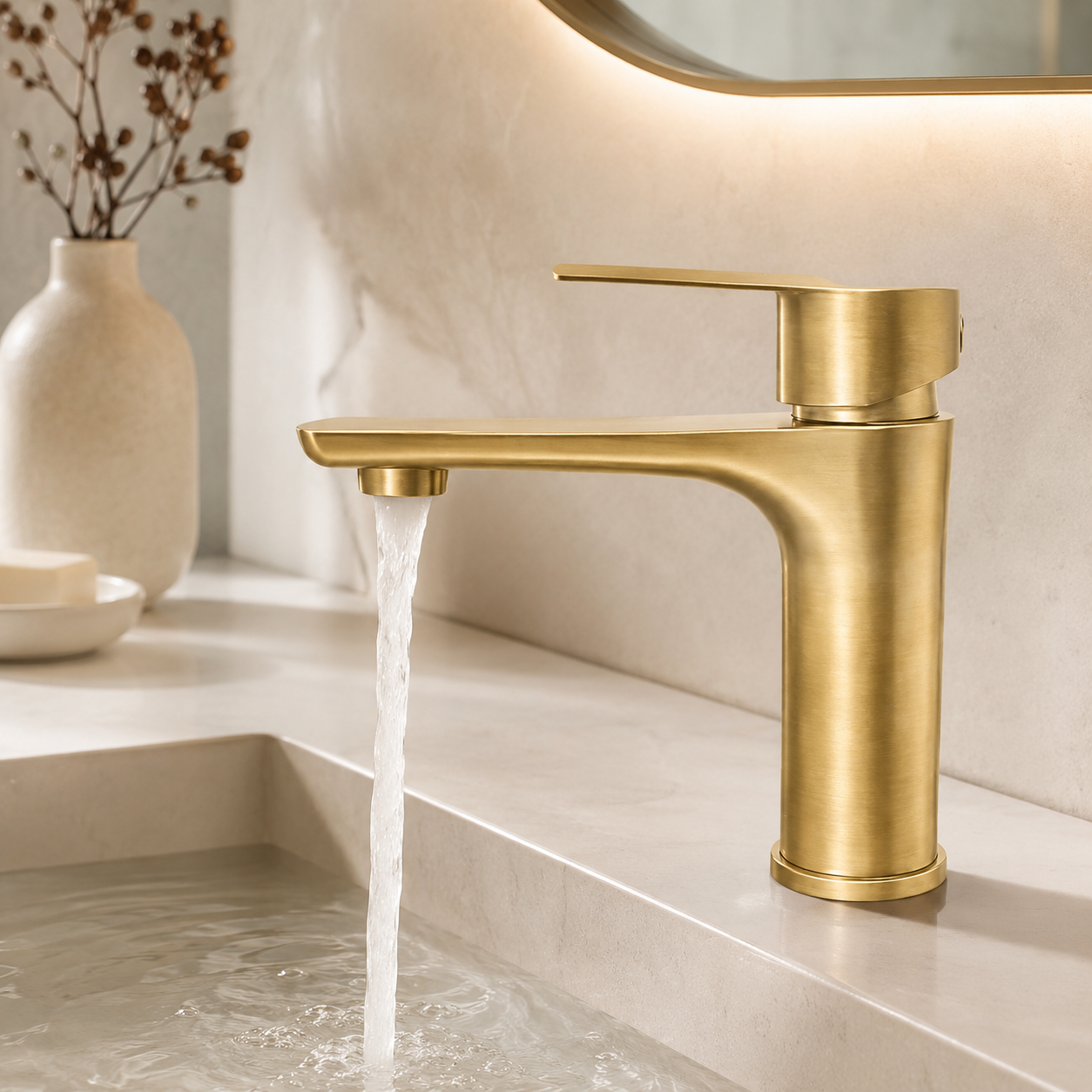 FL Basin Mixer Q001 – Golden - Image 2