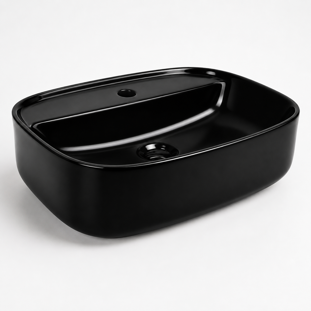 Sapphire Black Rectangular Countertop Vanity Basin – Code 1597MB