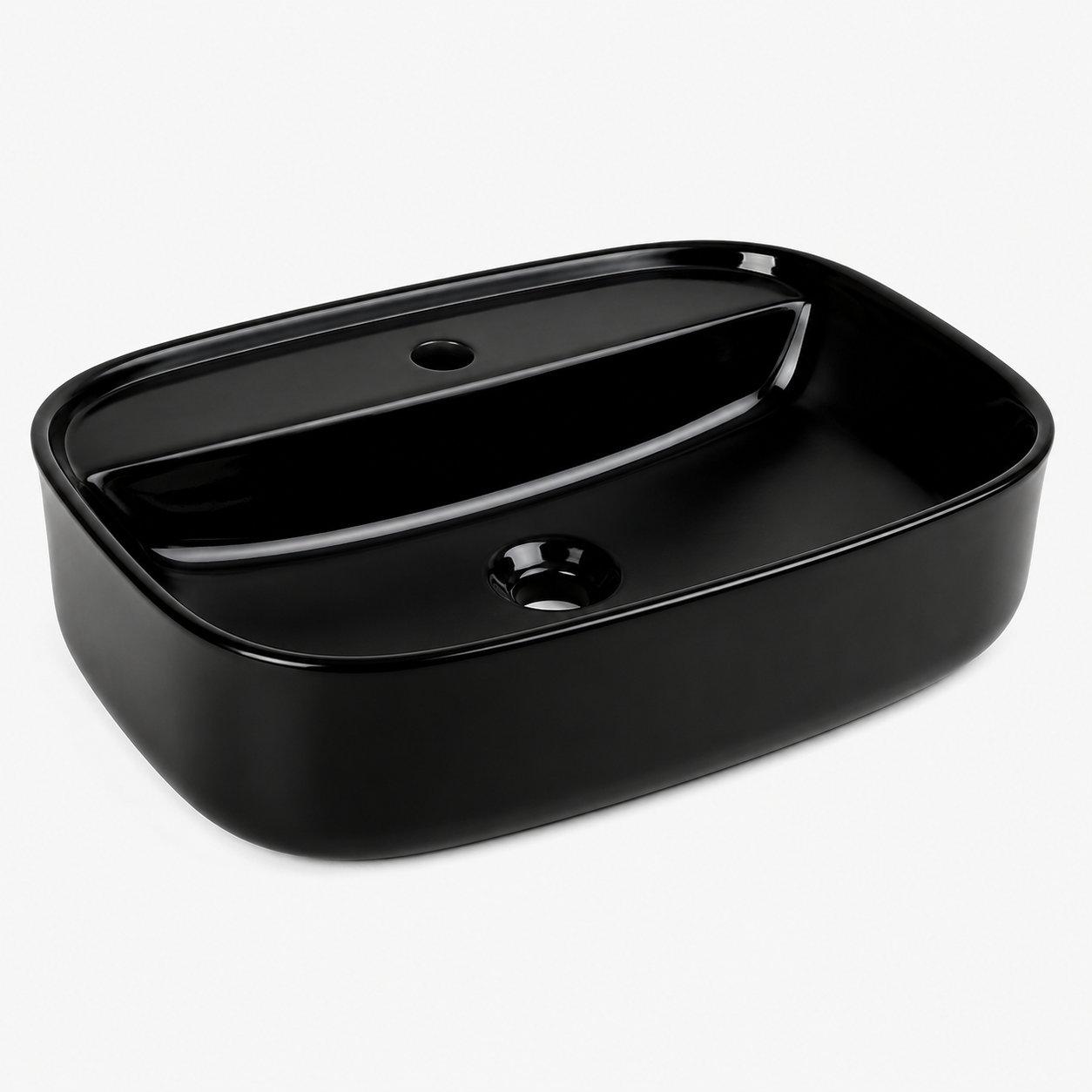 Sapphire Black Rectangular Countertop Vanity Basin – Code 1597MB - Image 3