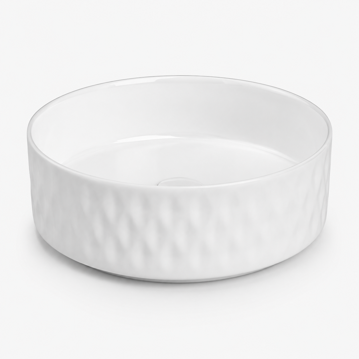 Sapphire Geometric Textured Round Countertop Vanity Basin – Code 1523