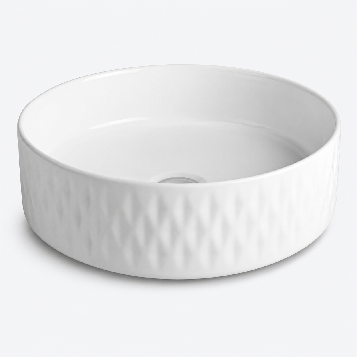 Sapphire Geometric Textured Round Countertop Vanity Basin – Code 1523 - Image 3