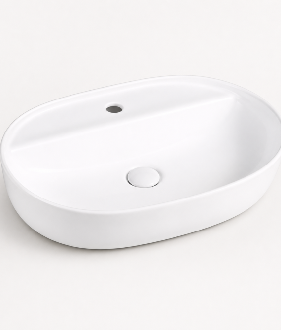 Sapphire Oval Countertop Vanity Basin – Code 1075-605