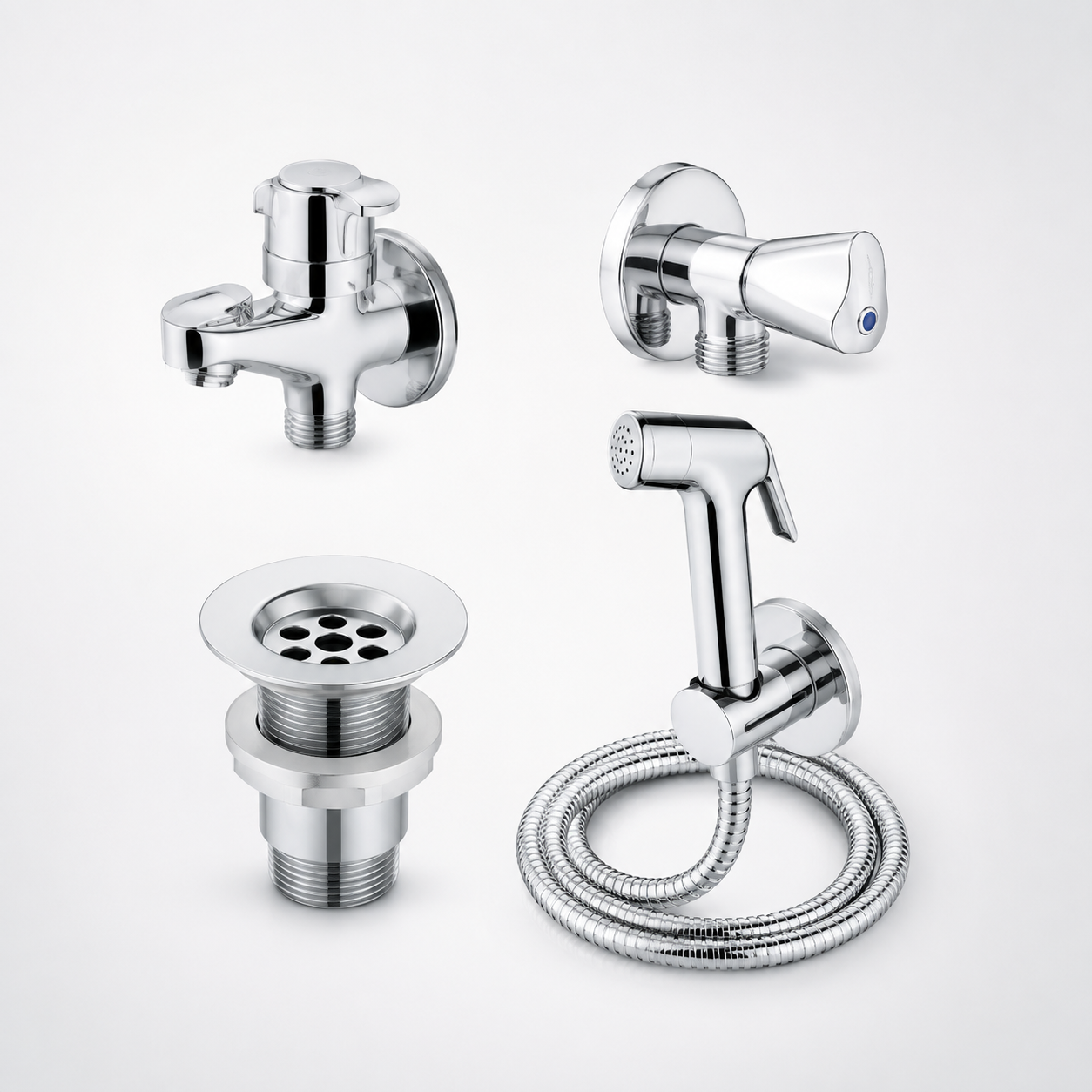 Faisal Sanitary Fame Series Chrome Bathroom Set – 6 Piece - Image 3