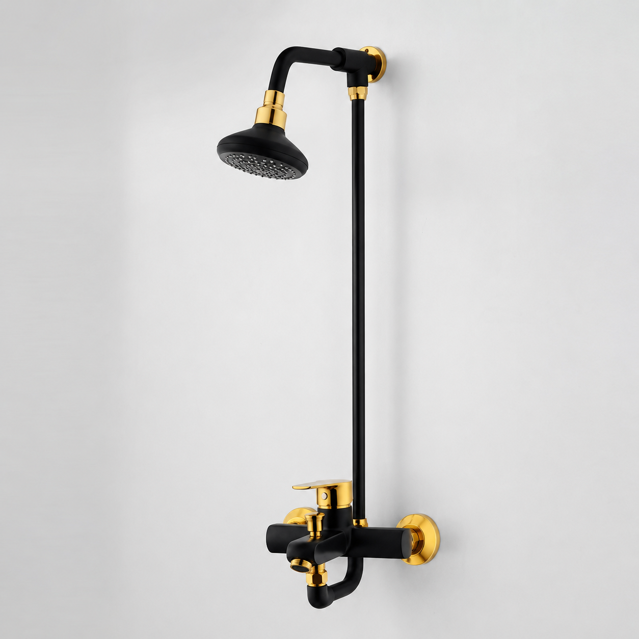 Faisal Sanitary Next Series Black & Gold Bathroom Set – 6 Piece - Image 3