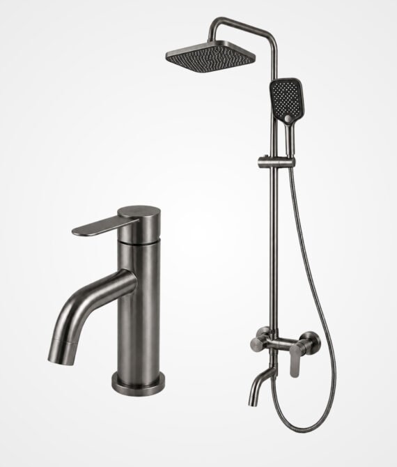 FL Shower Set 0022 FL – Gray Finish