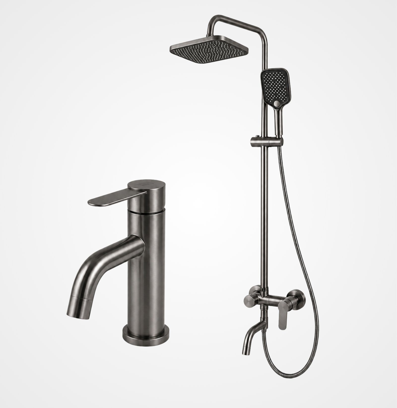 FL Shower Set 0022 FL – Gray Finish