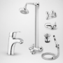 Faisal Sanitary Lever Project Series Chrome Bathroom Set – 6 Piece